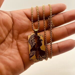 Stainless steel necklace for men’s vintage design